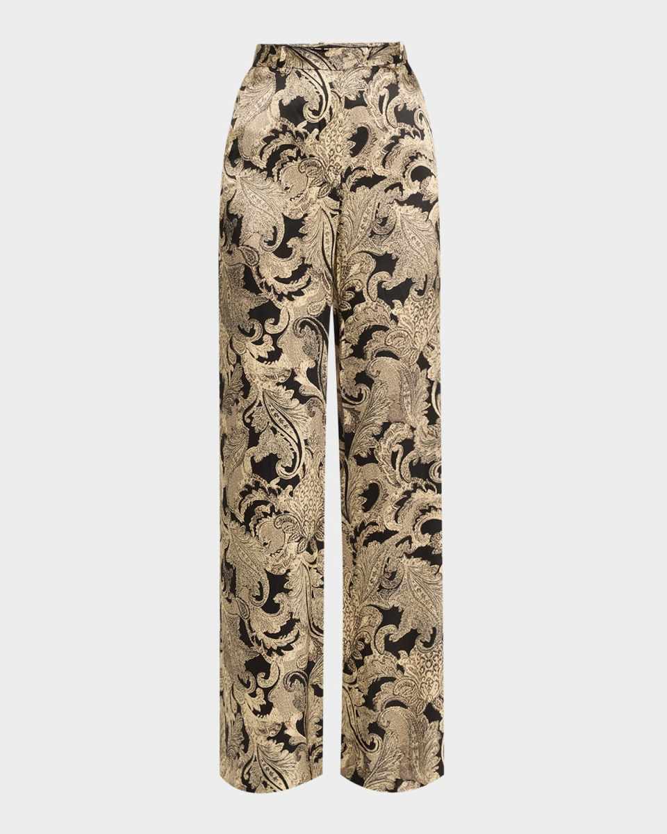 Paisley Pilar Wide-Leg Pants